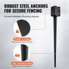VEVOR Fence Post Anchor Ground Spike, 8 Pack 36 x 4 x 4 Inches Outer Diameter (Inner Diameter 3.5 x3.5 Inches)