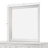 White Square Mirror