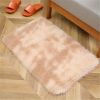 1pc, High Pile Tie-Dyed Shaggy Rug for Living Room and Bedroom - Fire Retardant, Machine Washable, Anti-Skid, Faux Fur